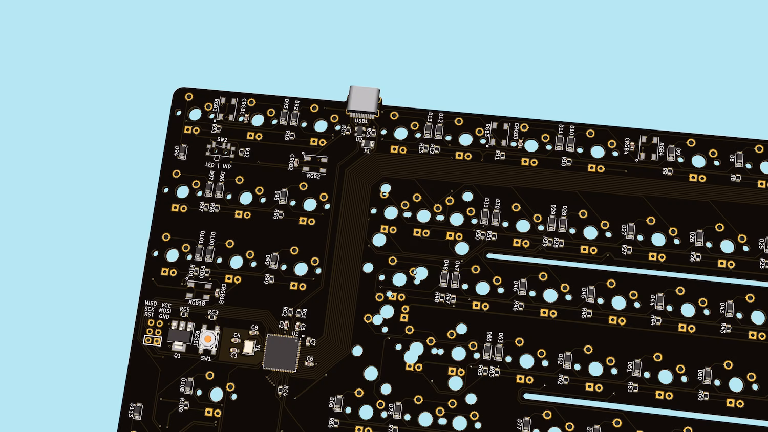PCB render