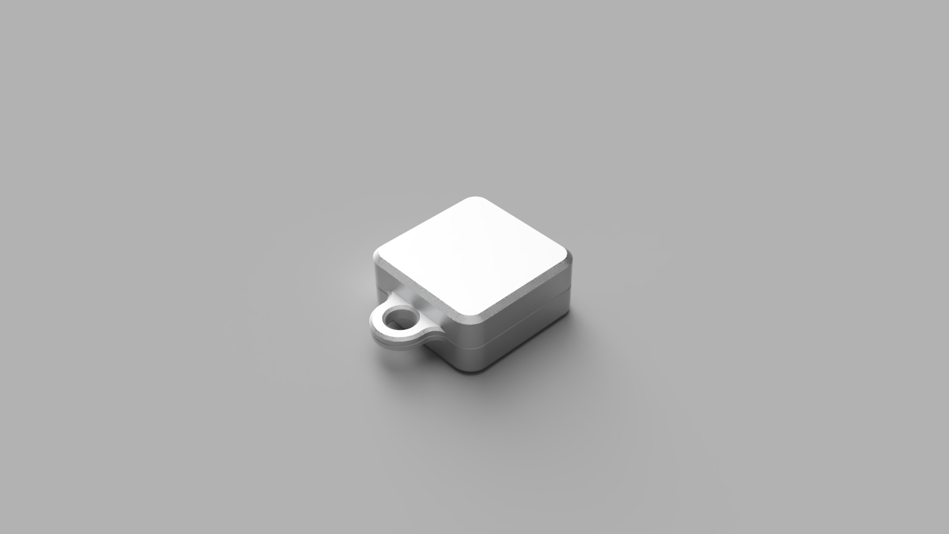 Keychain render silver closed
