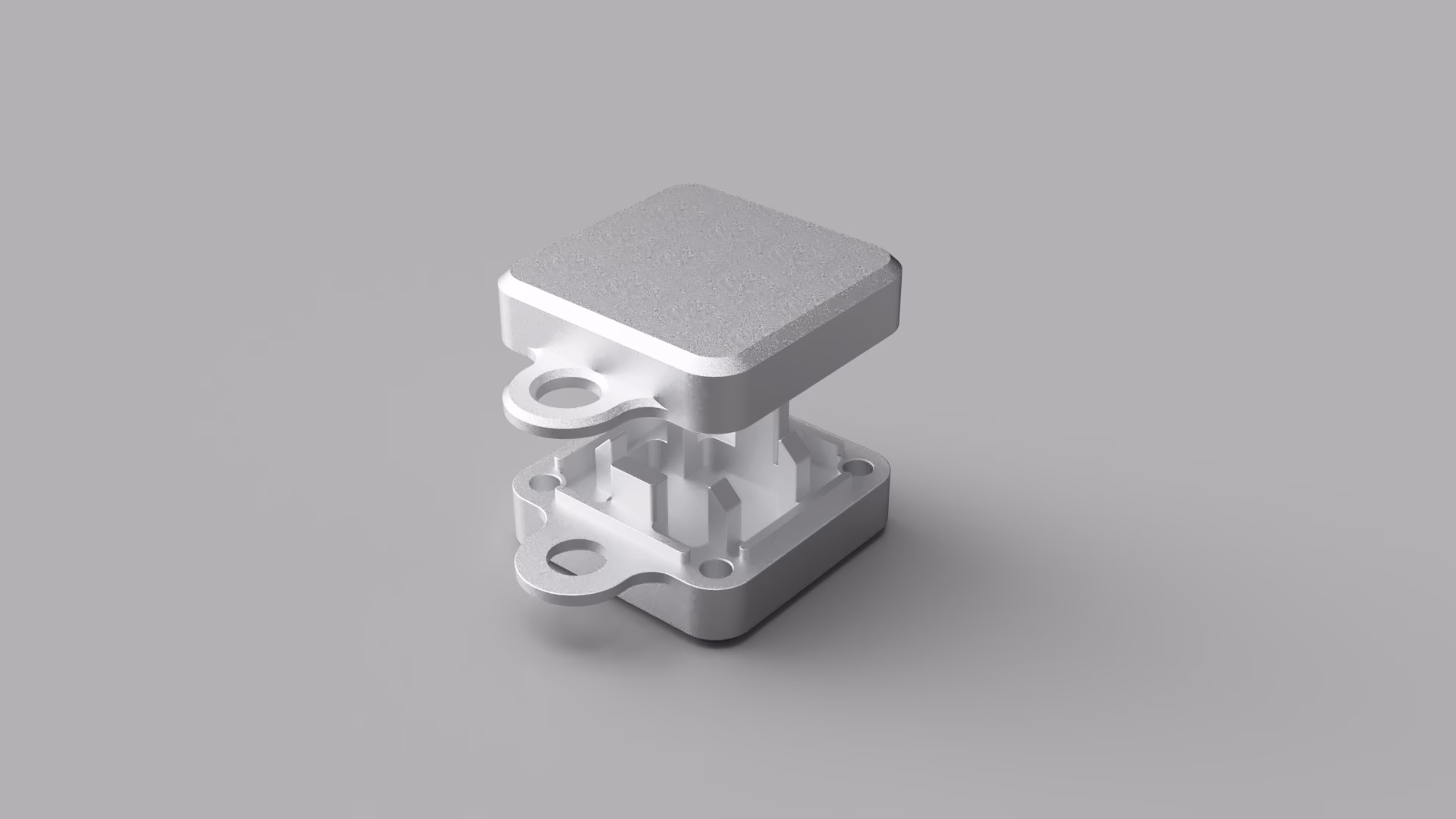 Keychain render silver fitment