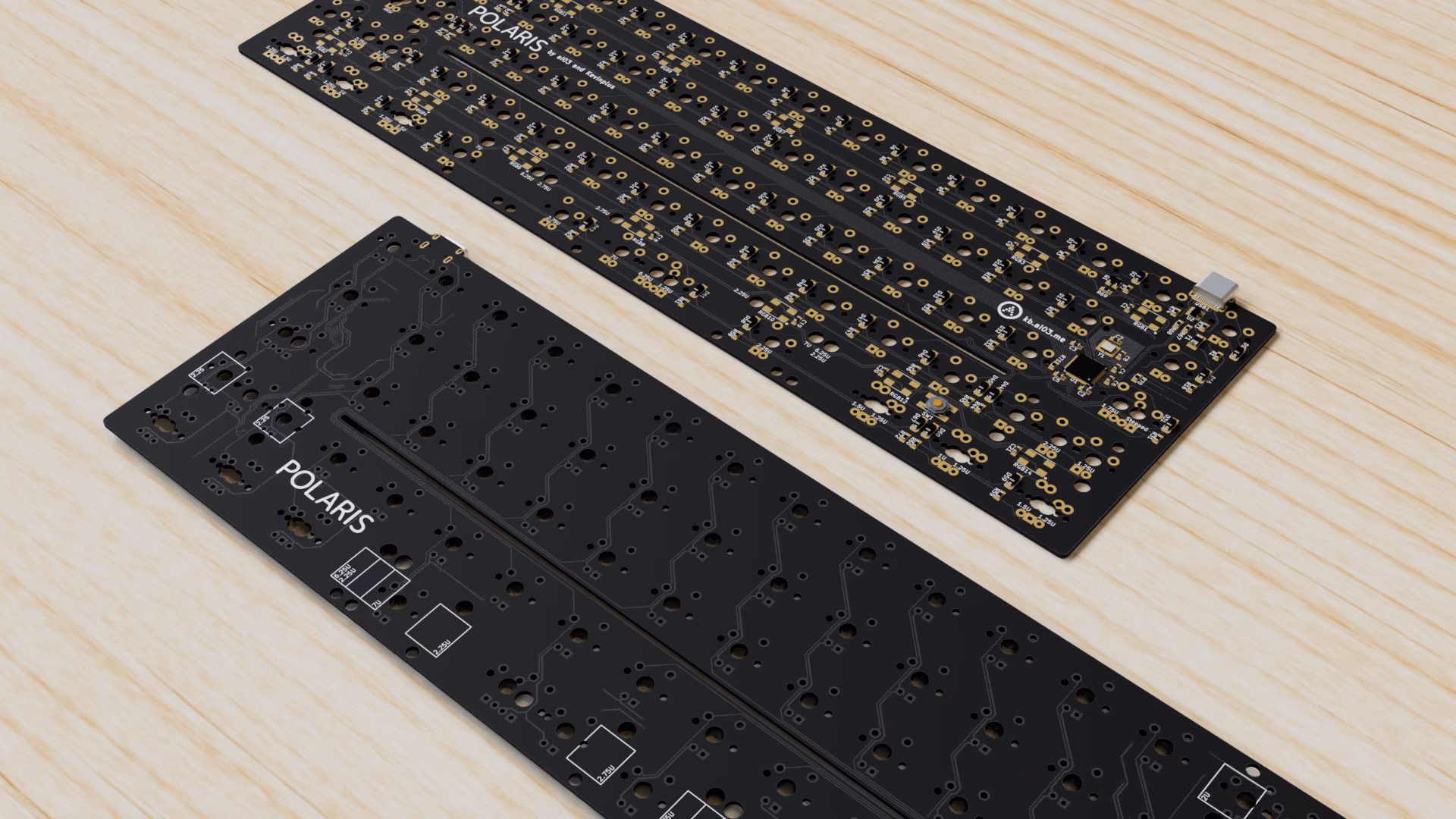 Polaris render pcbs